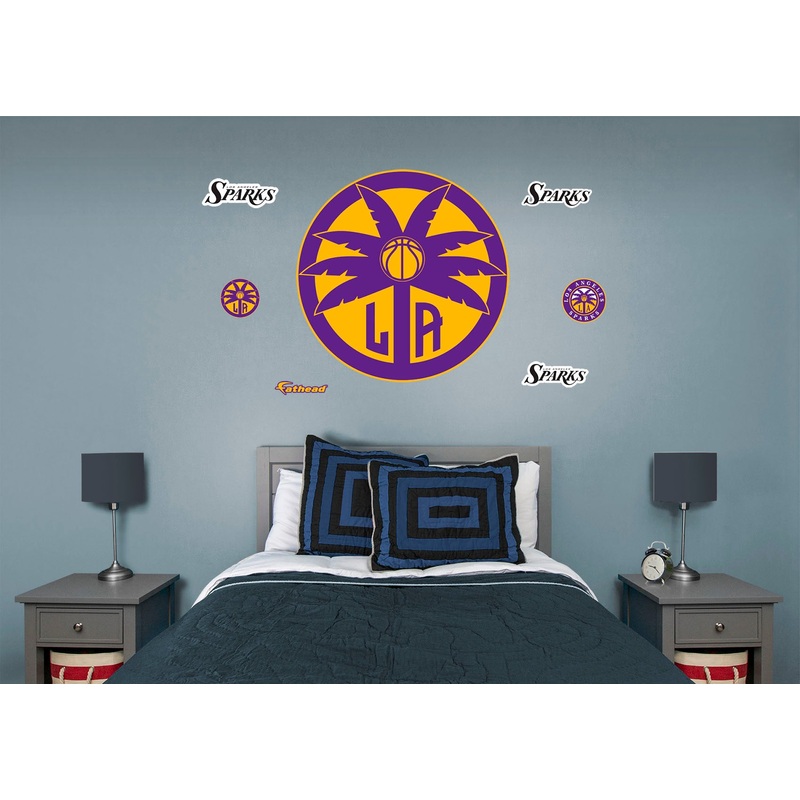 Los Angeles Sparks – RealBig Logo Collection – Official WNBA – Los Angeles Sparks – Reusable Vinyl Wall Decals