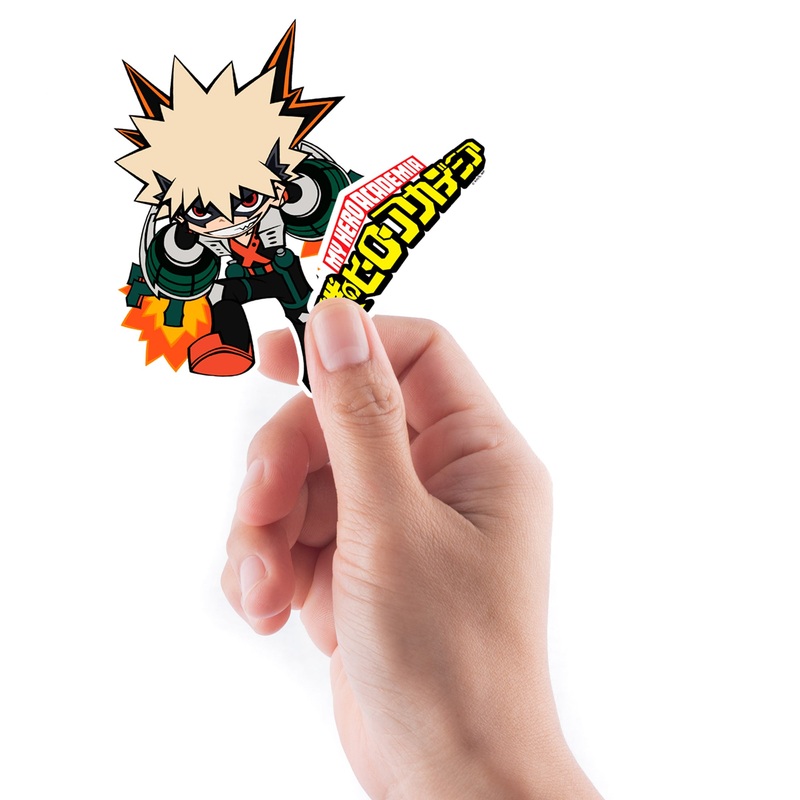 My Hero Academia – 5 Bakugo Minis (Mixed Sizes) – Official Funimation – Reusable Vinyl Decals
