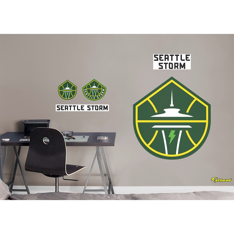 Seattle Storm – RealBig Logo Collection – Official WNBA – Seattle Storm – Reusable Vinyl Wall Decals