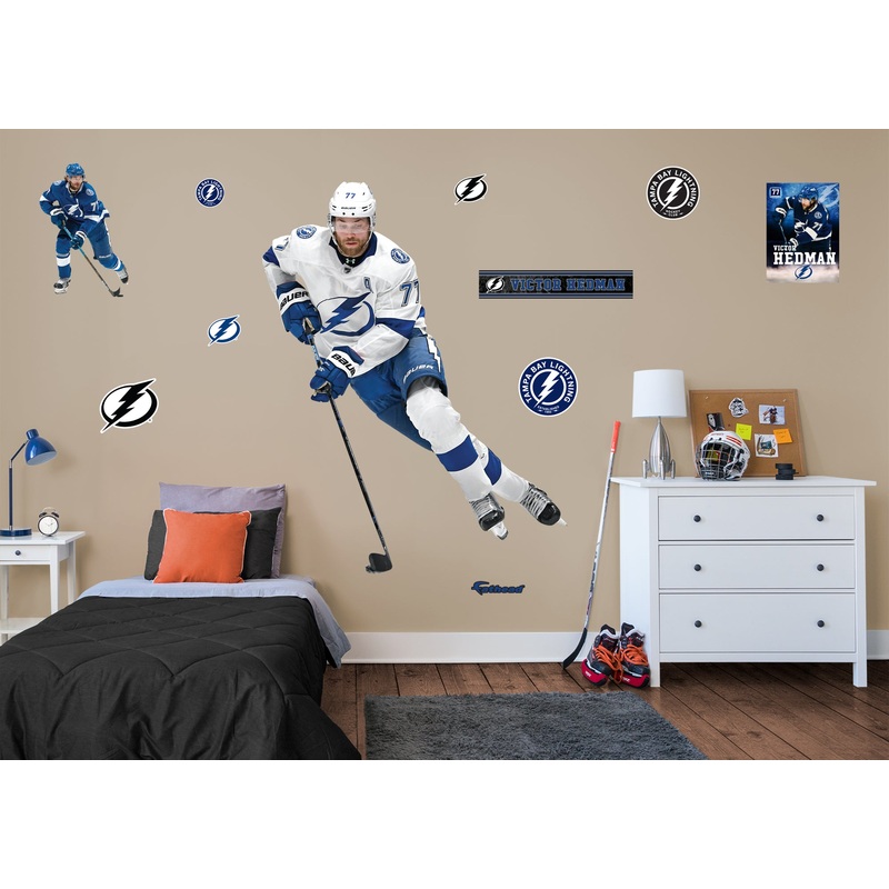 Victor Hedman – RealBig Collection – Official NHL – Tampa Bay Lightning – Reusable Vinyl Wall Decals