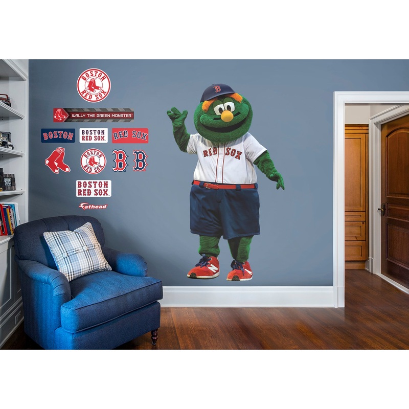 Wally The Green Monster – RealBig Mascot Collection – Official MLB – Boston Red Sox – Reusable Vinyl Wall Decals