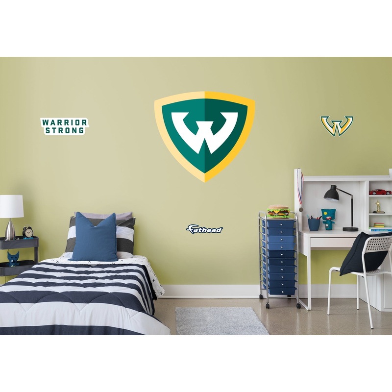 Wayne State Warriors – RealBig Logo Collection – Official NCAA – Reusable Vinyl Wall Decals