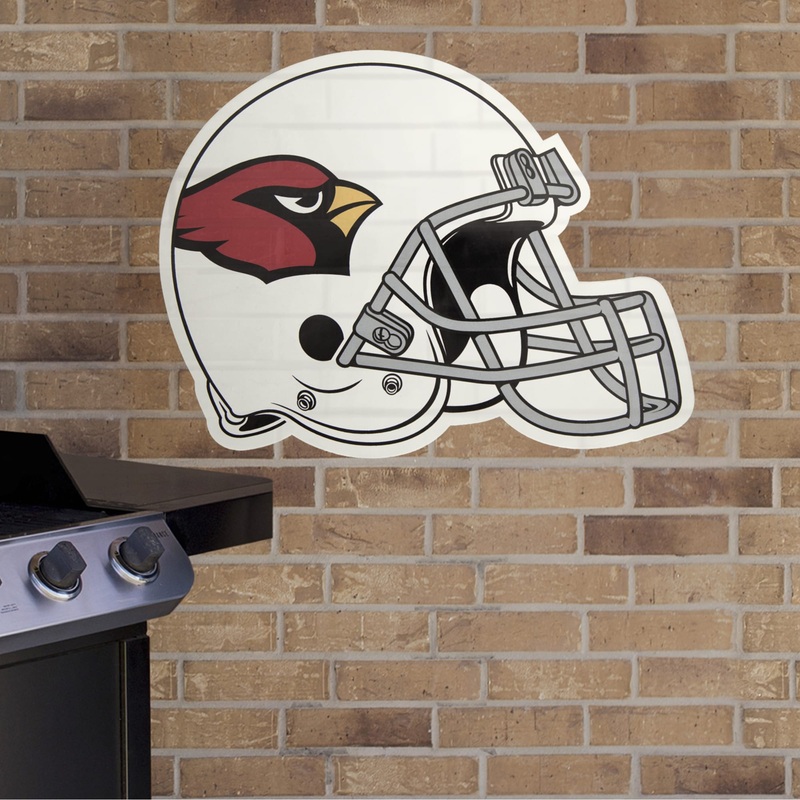 Arizona Cardinals – Helmet (2 Decals) – Outdoor Wall Decals – Official NFL – Scratch Resistant Alumigraphics Smooth