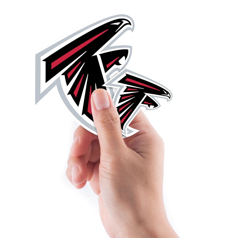 Atlanta Falcons – 5 Logo Minis (Mixed Sizes) – Official NFL – Reusable Vinyl Decals