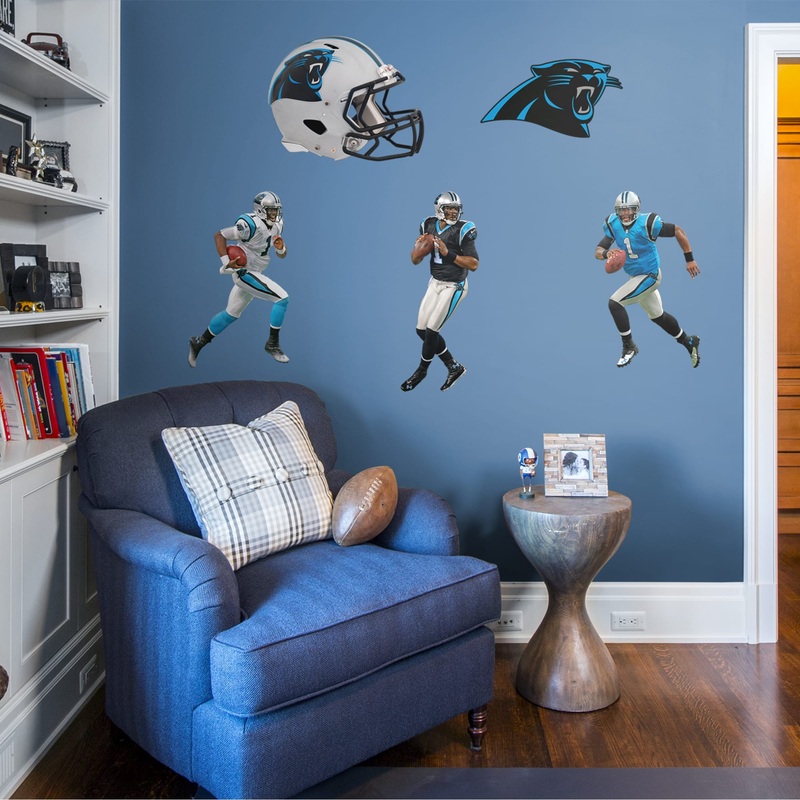 Cam Newton – RealBig Collection – Official NFL – Carolina Panthers – Reusable Vinyl Wall Decals #1
