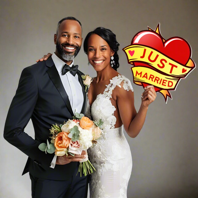 Custom – Wedding – Big Head – Foam Core Cutout