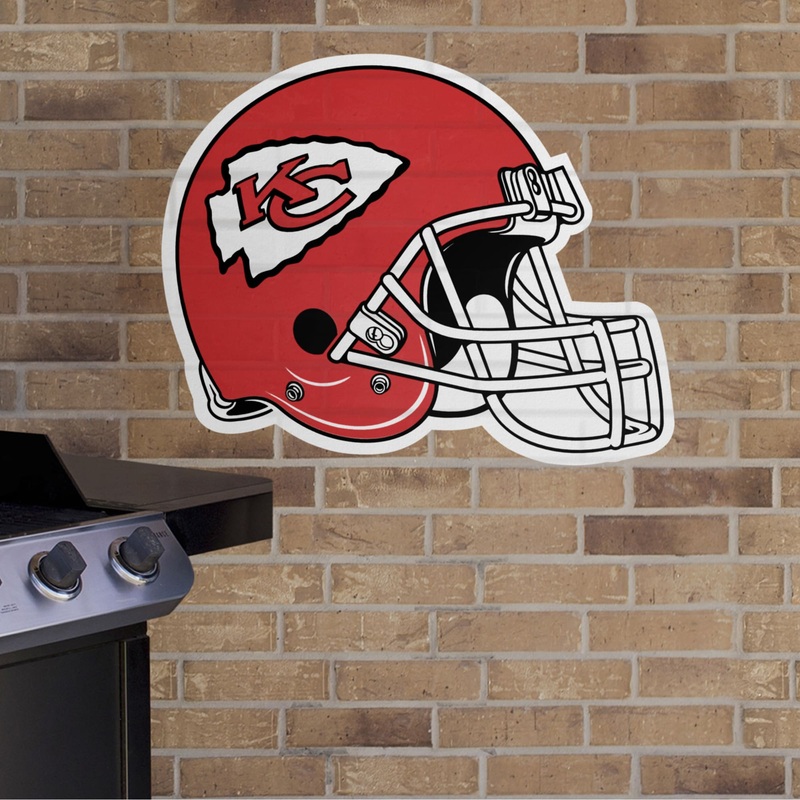 Kansas City Chiefs – Helmet – Outdoor Wall Decals – Official NFL – Scratch Resistant Alumigraphics Smooth