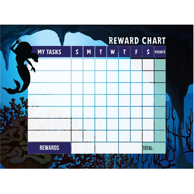 Magical Creatures: Mermaid Lost Dry Erase        –   Removable Wall   Adhesive Decal