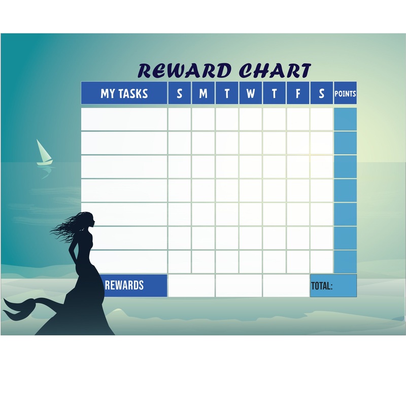 Magical Creatures: Mermaid Thinking of you Dry Erase        –   Removable Wall   Adhesive Decal