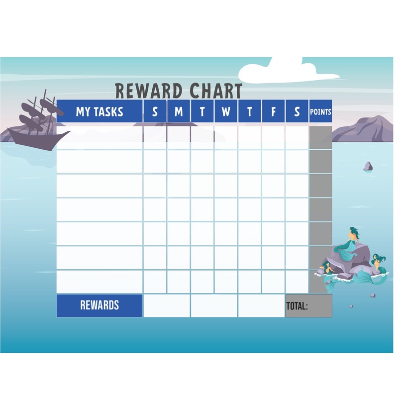 Magical Creatures: Mermaid Three mermaids Dry Erase        –   Removable Wall   Adhesive Decal
