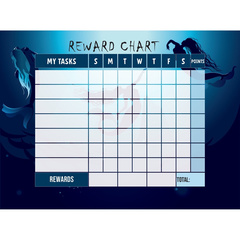 Magical Creatures: Mermaid To the light Dry Erase        –   Removable Wall   Adhesive Decal