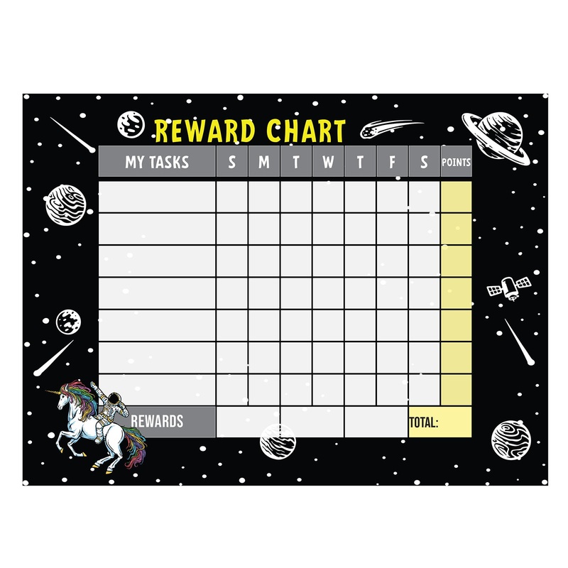 Magical Creatures: Unicorn Astronaut Dry Erase        –   Removable Wall   Adhesive Decal
