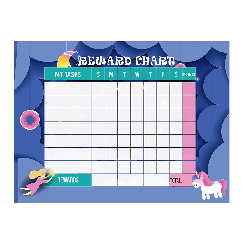 Magical Creatures: Unicorn Dreaming girl Dry Erase        –   Removable Wall   Adhesive Decal