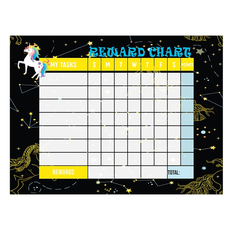 Magical Creatures: Unicorn Stars Dry Erase        –   Removable Wall   Adhesive Decal