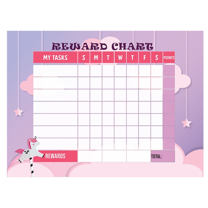 Magical Creatures: Unicorn Unicorn stick Dry Erase        –   Removable Wall   Adhesive Decal