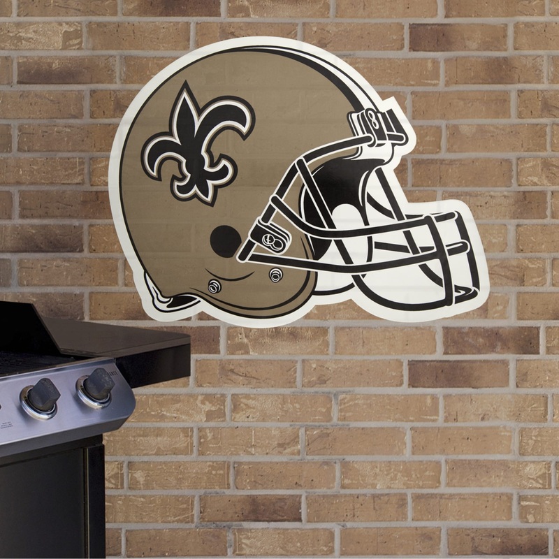 New Orleans Saints – Helmet – Outdoor Wall Decals – Official NFL – Scratch Resistant Alumigraphics Smooth
