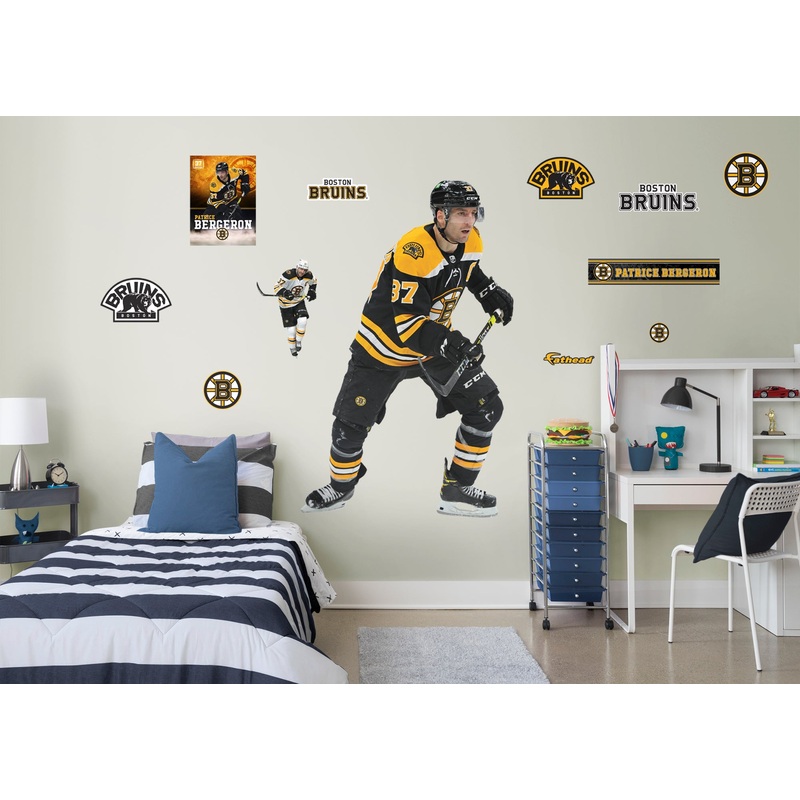 Patrice Bergeron – RealBig Collection – Official NHL – Boston Bruins – Reusable Vinyl Wall Decals #3