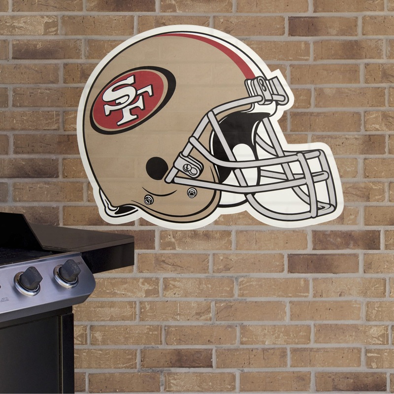 San Francisco 49ers – Helmet – Outdoor Wall Decals – Official NFL – Scratch Resistant Alumigraphics Smooth #1