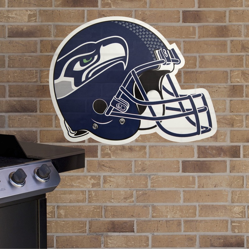 Seattle Seahawks – Helmet – Outdoor Wall Decal – Official NFL – Scratch Resistant Alumigraphics Smooth