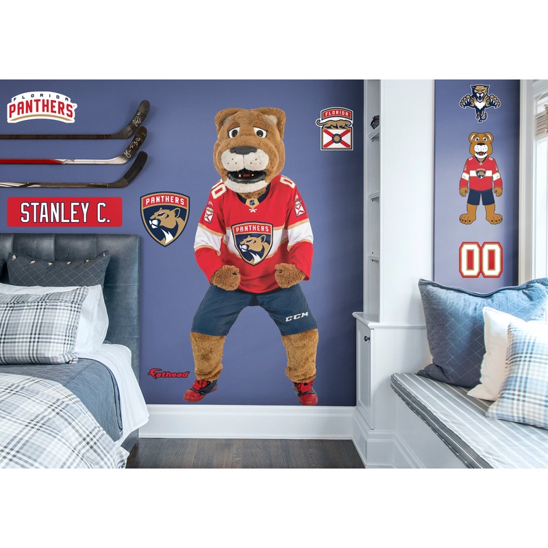 Stanley C. Panther – RealBig Mascot Collection – Official NHL – Florida Panthers – Reusable Vinyl Wall Decals