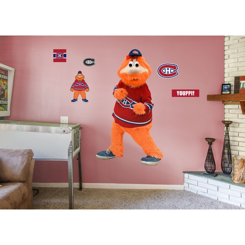 Youppi! – RealBig Mascot Collection – Official NHL – Montreal Canadiens – Reusable Vinyl Wall Decals