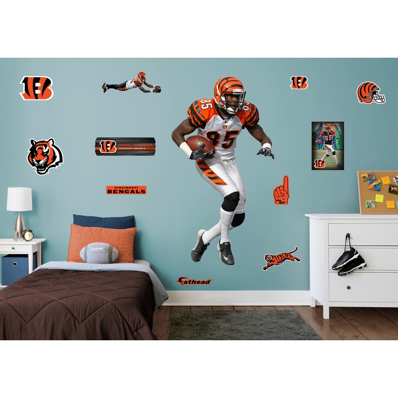 Chad Johnson – RealBig Legend Collection – Official NFL – Cincinnati Bengals – Reusable Vinyl Wall Decals
