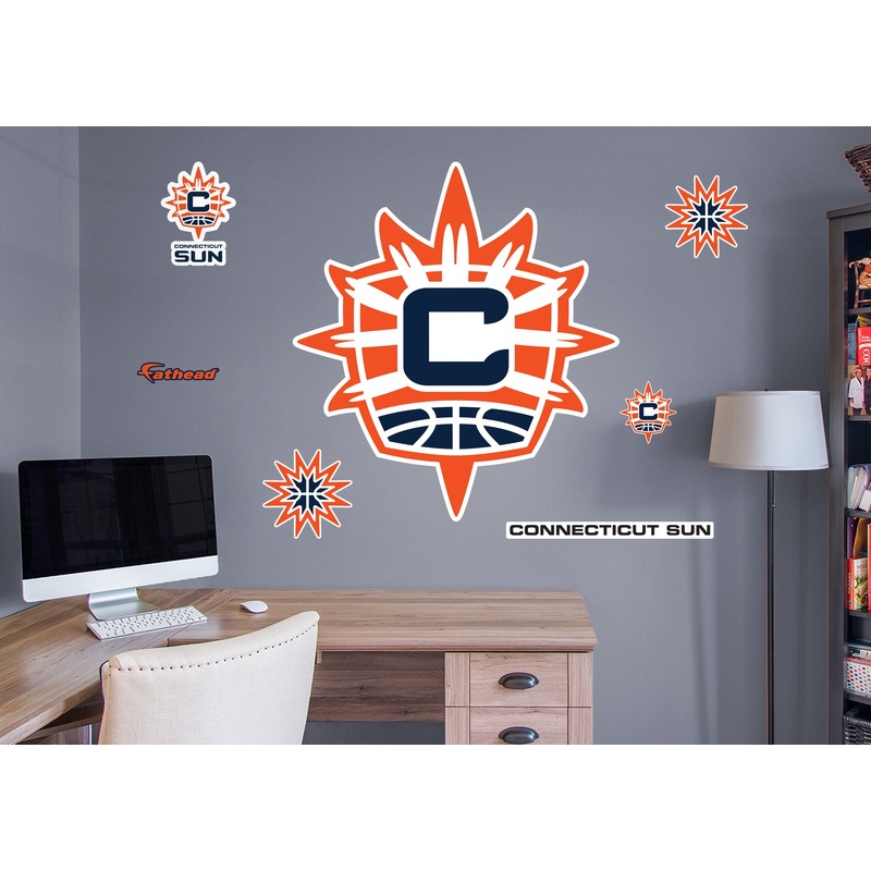 Connecticut Sun – RealBig Logo Collection – Official WNBA – Reusable Vinyl Wall Decals