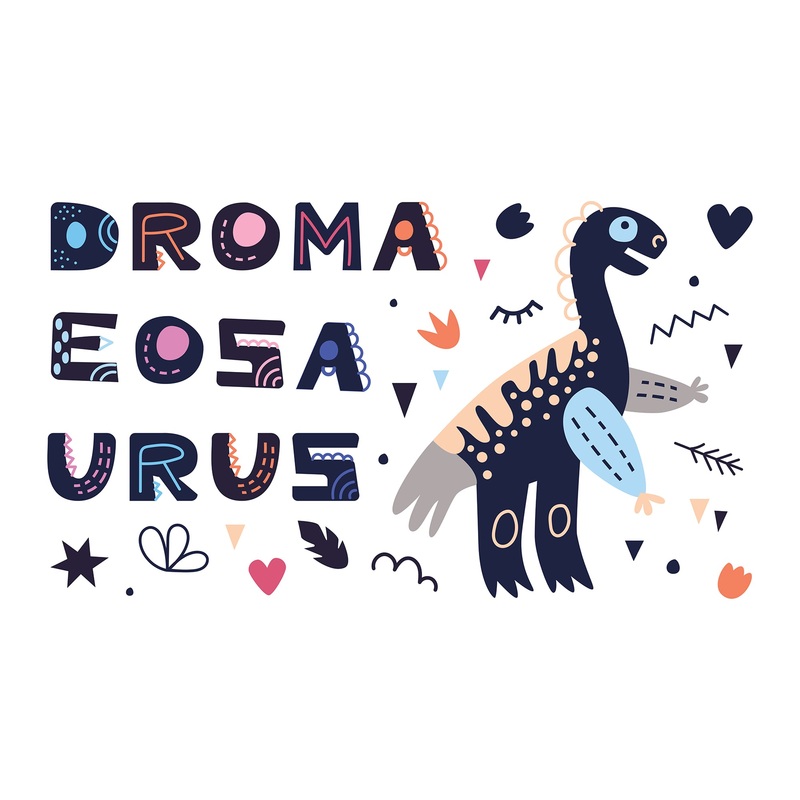 Dinosaurs: Dromaeosaurus Icon        –   Removable Wall   Adhesive Decal