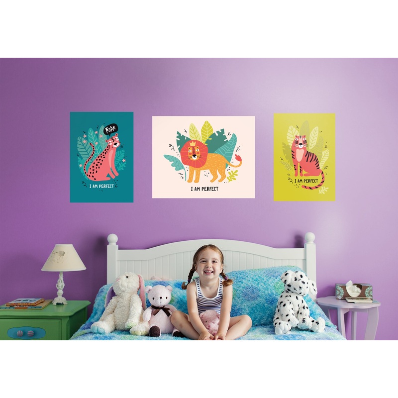 Jungle:  I Am Perfect Collection        –   Removable Wall   Adhesive Decal