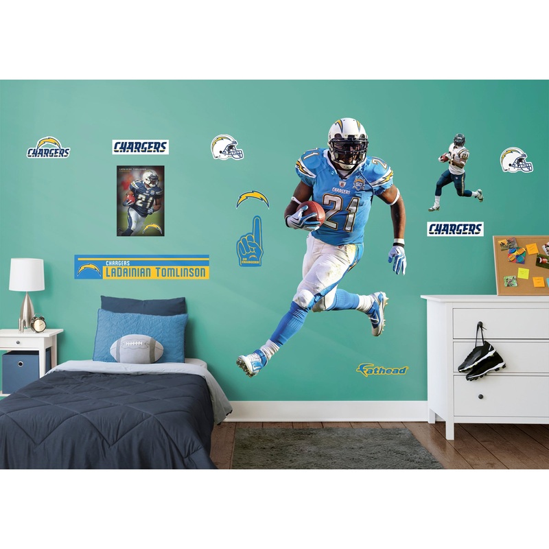 LaDainian Tomlinson – RealBig Legend Collection – Official NFL – San Diego Chargers – Reusable Vinyl Wall Decals