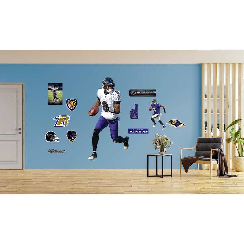 Lamar Jackson – RealBig Collection – Official NFL – Baltimore Ravens – Reusable Vinyl Wall Decals #2