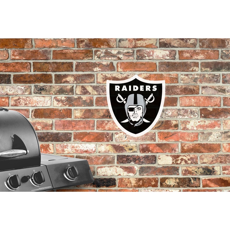 Las Vegas Raiders – Alumigraphic Logo – Outdoor Wall Decal – Official NFL – Scratch Resistant Alumigraphics Smooth