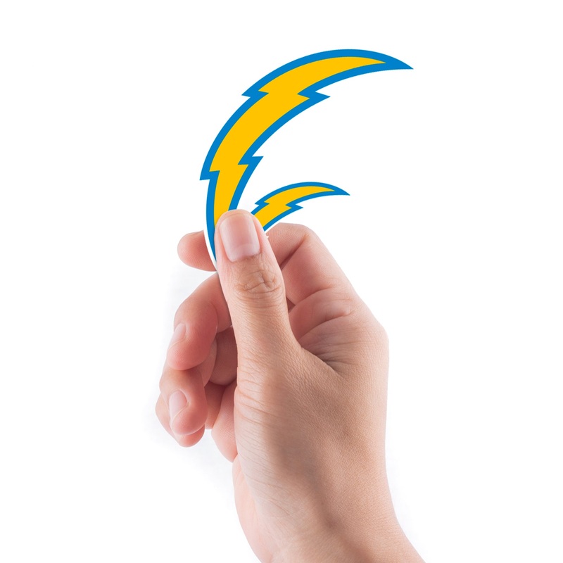 Los Angeles Chargers – 5 Logo Minis (Mixed Sizes) – Official NFL – Reusable Vinyl Decals