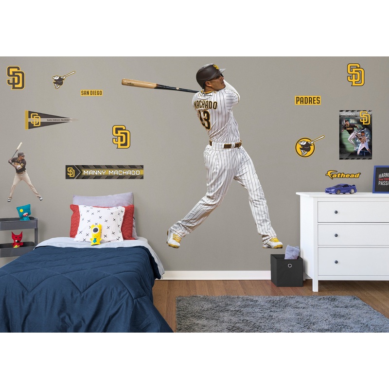 Manny Machado – RealBig Collection – Official MLB – San Diego Padres – Reusable Vinyl Wall Decals #2