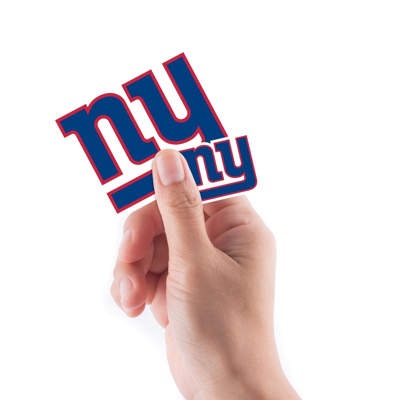 New York Giants – 5 Logo Minis (Mixed Sizes) – Official NFL – Reusable Vinyl Decals
