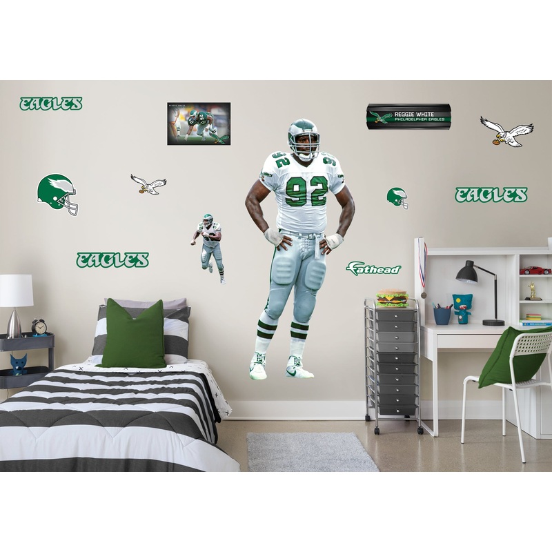 Reggie White – RealBig Legend Collection – Official NFL – Philadelphia Eagles – Reusable Vinyl Wall Decals