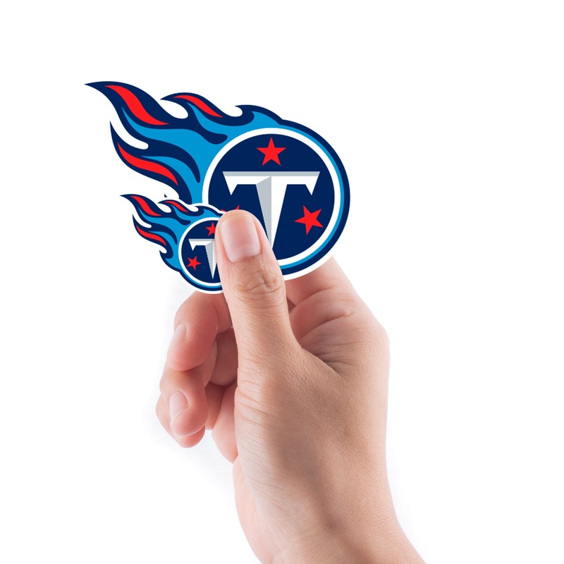 Tennessee Titans – 5 Logo Minis (Mixed Sizes) – Official NFL – Reusable Vinyl Decals