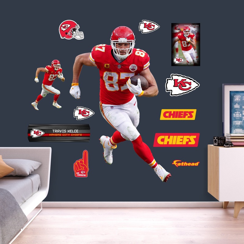 Travis Kelce – RealBig Collection – Official NFL – Kansas City Chiefs – Reusable Vinyl Wall Decals #4