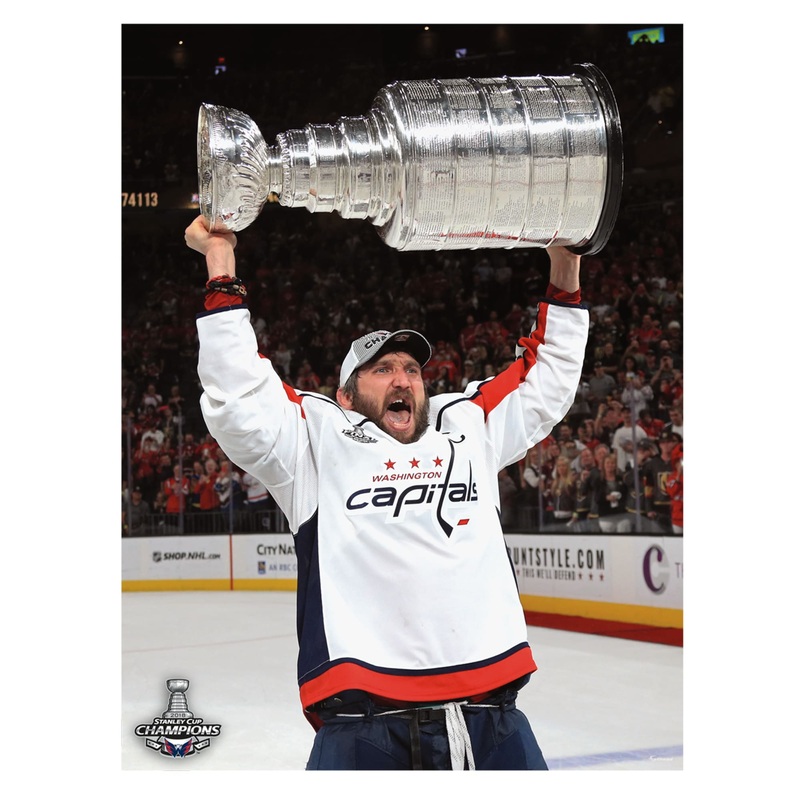 Alex Ovechkin – 2018 Stanley Cup Hoist – Peel & Stick Poster – Official NHL – Washington Capitals – Reusable Vinyl Wall Decal