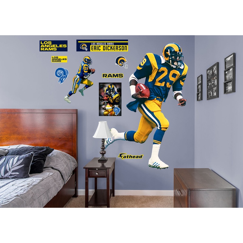 Eric Dickerson – RealBig Legend Collection – Official NFL – Los Angeles Rams – Reusable Vinyl Wall Decals