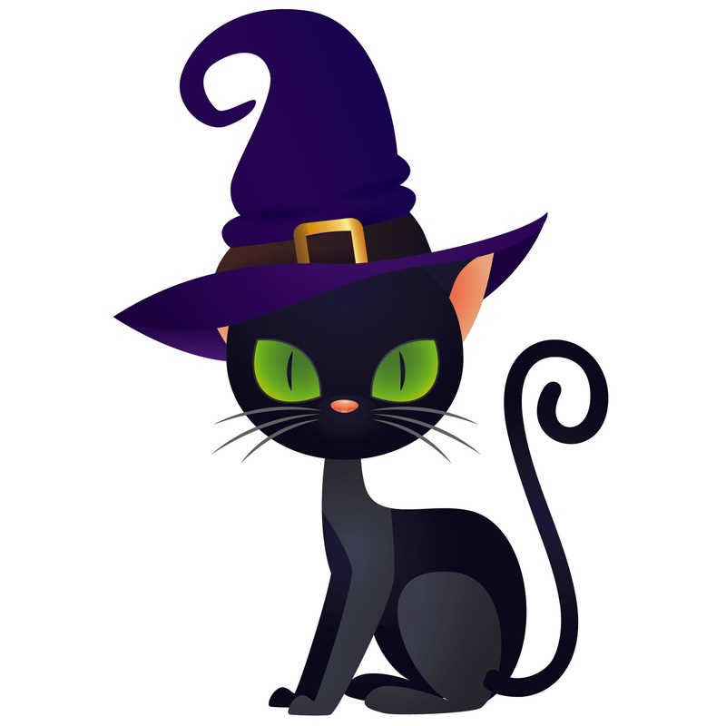 Halloween: Black Cat Icon        –   Removable Wall   Adhesive Decal