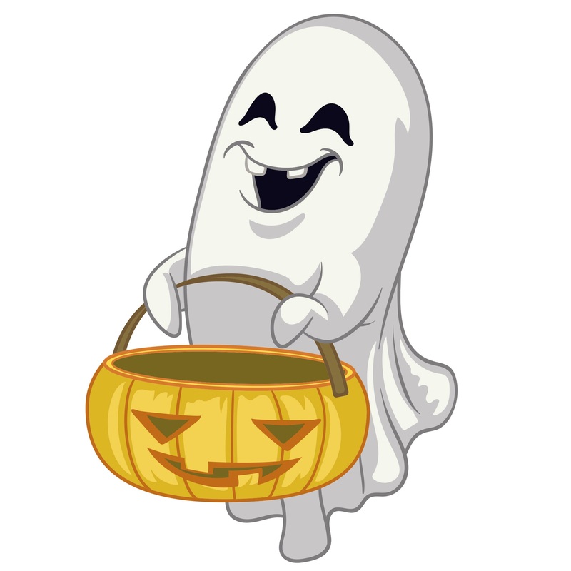 Halloween: Ghost Icon        –   Removable Wall   Adhesive Decal
