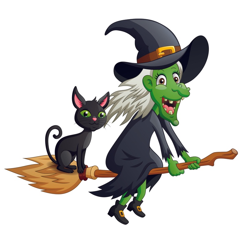 Halloween: Green Witch Icon        –   Removable Wall   Adhesive Decal