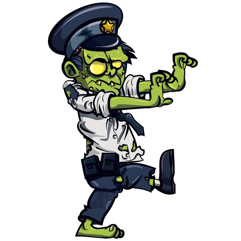 Halloween: Policeman Icon        –   Removable Wall   Adhesive Decal