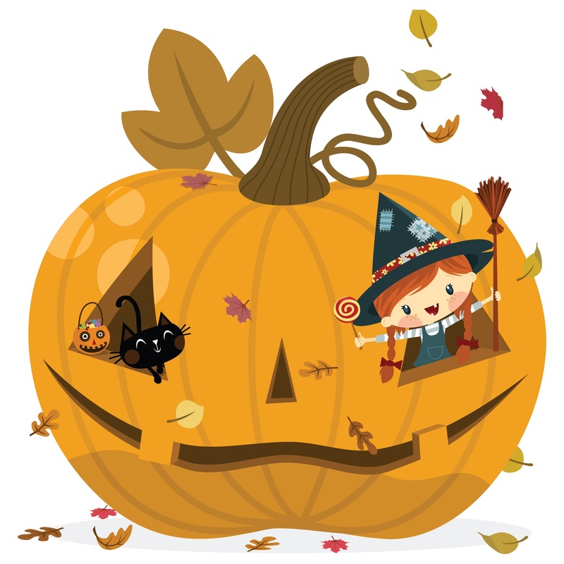 Halloween: Pumpkin Icon        –   Removable Wall   Adhesive Decal