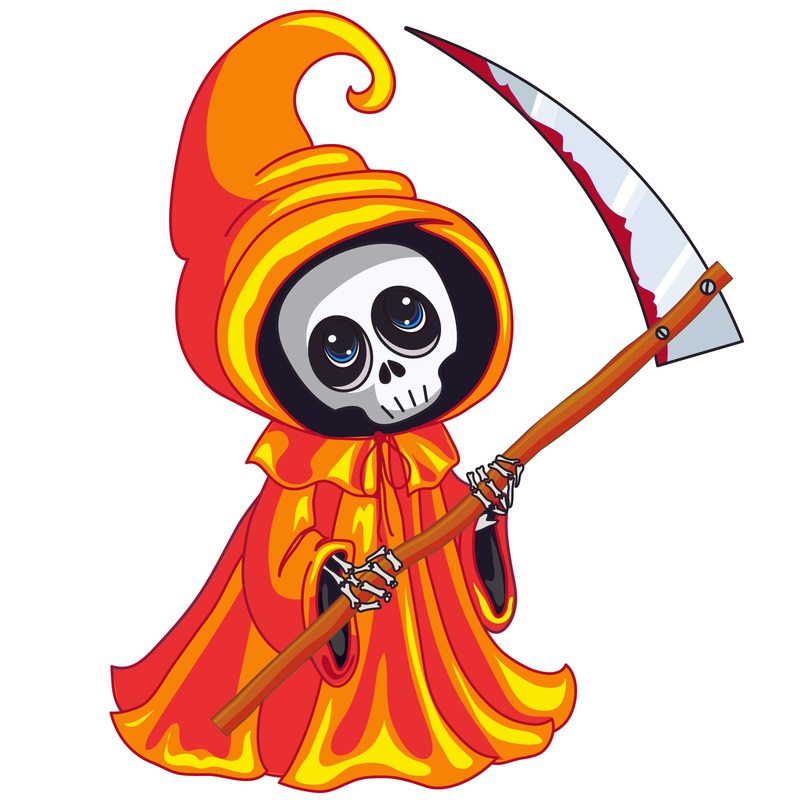Halloween: Scythe Icon        –   Removable Wall   Adhesive Decal