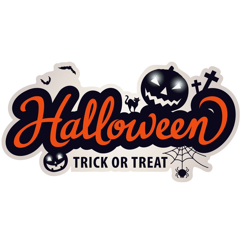 Halloween:  Trick or Treat Icon        –   Removable Wall   Adhesive Decal