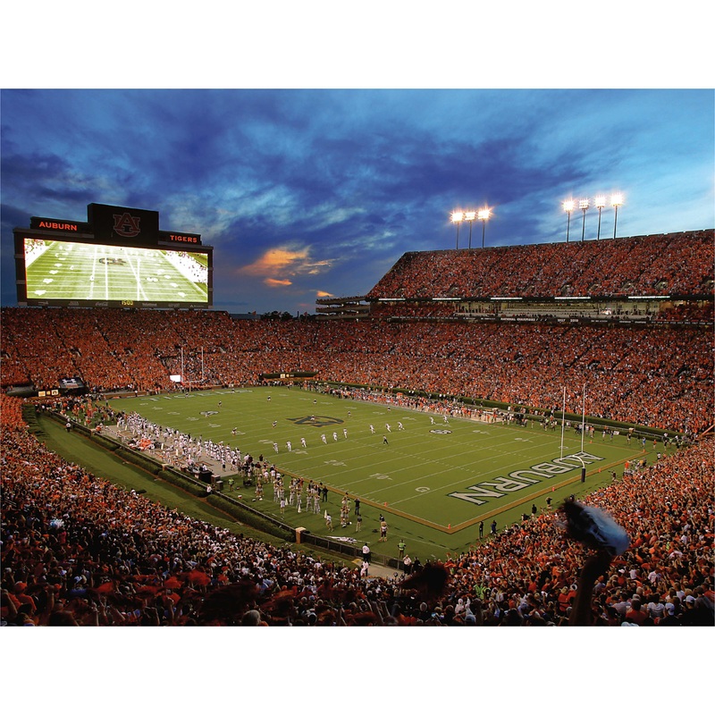 Jordan-Hare Stadium Corner View – Peel & Stick Poster – Official NCAA – Auburn Tigers – Reusable Vinyl Wall Decal