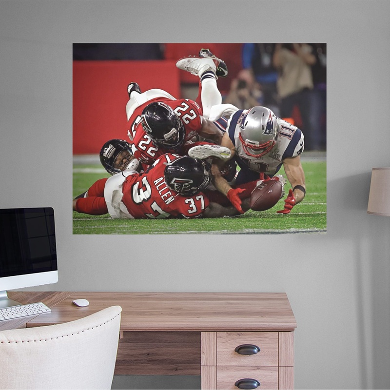 Julian Edelman – Super Bowl 51 Catch – Peel & Stick Poster – Official NFL – New England Patriots – Reusable Vinyl Wall Decal