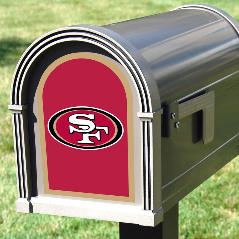 San Francisco 49ers – Mailbox Logo – Outdoor Wall Decal – Official NFL – Scratch Resistant Alumigraphics Smooth